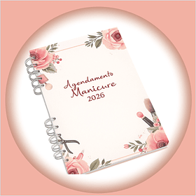 Arquivo Digital Agendamento Rosa Claro Manicure 2026 