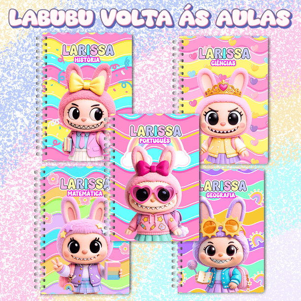 Arquivo Combo Labubu Volta as Àulas - Caramelo Design 3
