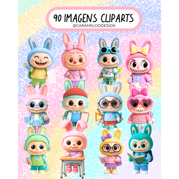 Arquivo Combo Labubu Volta as Àulas - Caramelo Design 15