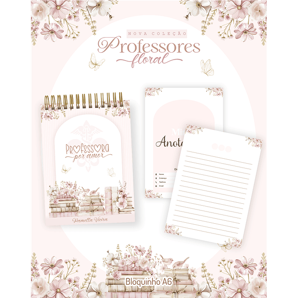 Arquivo Digital Agendas e Planners Permanente Professora Floral 1 – 2026  9