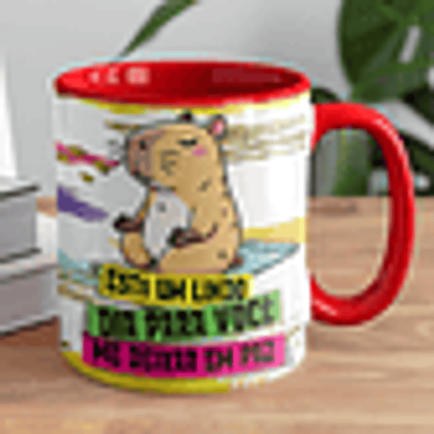 5 Artes para Caneca Capivara Arquivo Editável