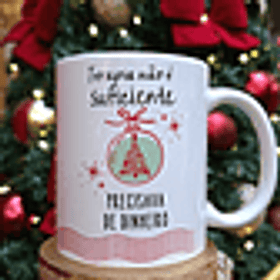 Arte Caneca Querido Papai Noel, terapia não é suficiente, precisava de dinheiro em Jpg