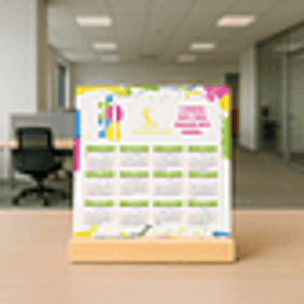 9 Artes para Azulejo Corporativo Calendário Arquivo editável