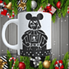 7 Artes para Caneca Disney Ano Novo 2026 Arquivo Editável