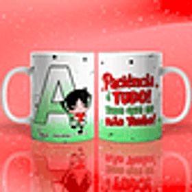 26 Artes para Caneca Alfabeto Docinho Arquivo em Jpg