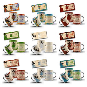 31 Artes para Caneca e Camisa Orixas Ancestrais Arquivo em Pdf