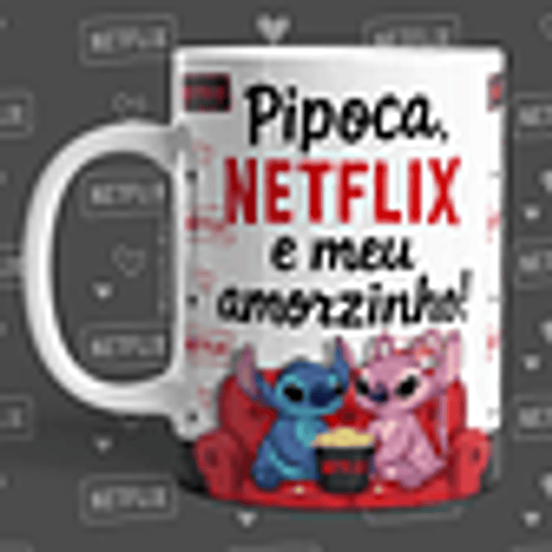 16 Artes para Caneca Dia dos Namorados Netflix, Pipoca e Você em Jpg