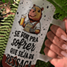 10 Artes para Copo Capivarinha Frases Chopp Arquivo em Editável