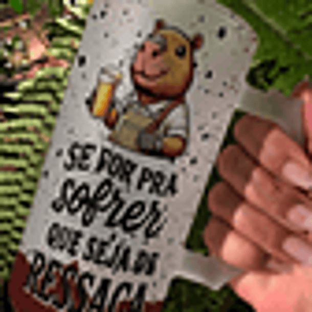 10 Artes para Copo Capivarinha Frases Chopp Arquivo em Editável