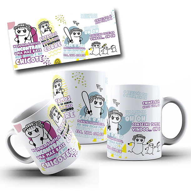 3 Artes para Caneca Flok Dia Das Mães em Jpg