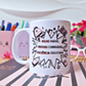 Arte Caneca Aulas dadas, provas corrigidas, paciência esgotada Arquivo em Png