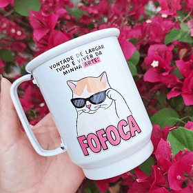 Arte para Caneca Vontade de largar tudo e viver da minha arte FOFOCA Arquivo em Png