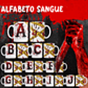 26 Artes para Caneca Alfabeto Sangue Arquivo Editável