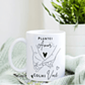 Artes Caneca Plantei AMOR, colhi VOCÊ em Png