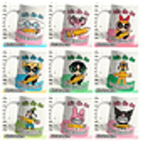 25 Artes para Caneca Personagens Professores Arquivo em Png