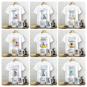 72 Artes para Caneca e Camisa Com e sem Foto Dia dos Professores Arquivo Editável