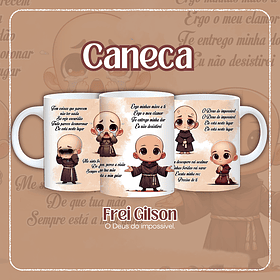 Artes Caneca O Deus do impossível Arquivo em Jpg