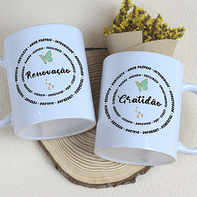 Arte Caneca Gratidão Arquivo Editável