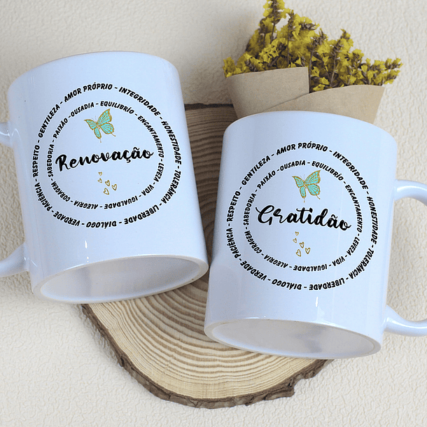 Arte Caneca Gratidão Arquivo Editável