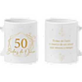 Arte Caneca Bodas de Ouro 50 anos de Casados Arquivo em Jpg