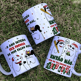 Arte Caneca O ano Inteiro fez fofoca de mim Flork Natal Arquivo em Jpg
