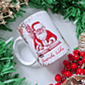 Arte Caneca Carta do Papai Noel Natal Arquivo em Png