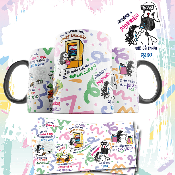 Arte Caneca Pobre Lascado Saio mais não tenho um real, minha situação não ta legal Arquivo em Jpg