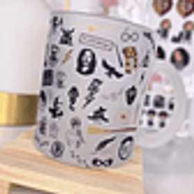 Arte para Caneca Harry Potter Icones Arquivo em Jpg