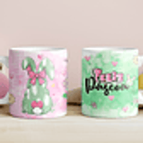 12 Artes para Caneca Páscoa Aquarela Arquivo em Jpg