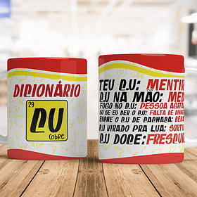 Artes Caneca Frase Dicionário Cú Arquivo em Jpg