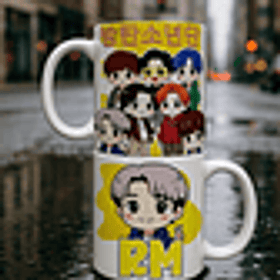10 Artes para Caneca Calendário Bts Arquivo Editável