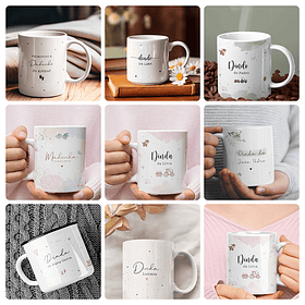 10 Artes para Caneca Dindas e Dindos Arquivo Editável