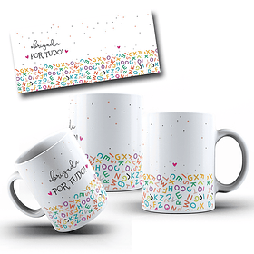 Artes Caneca Obrigado por Tudo Arquivo em Jpg