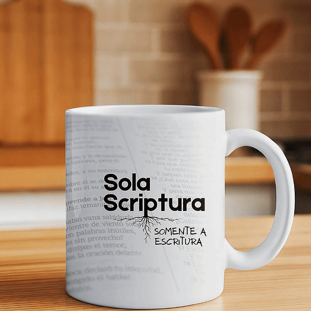 Artes Caneca Reforma Protestante Somente a Escritura Arquivo em Jpg