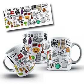Arte para Caneca The Office Arquivo Editável Vetor