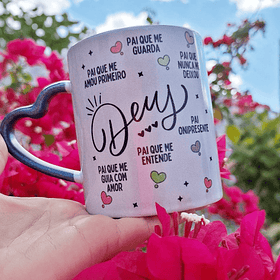 Arte para Caneca Deus pai que Arquivo em Png