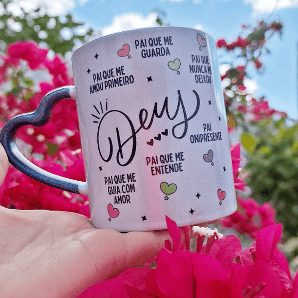 Arte para Caneca Deus pai que Arquivo em Png