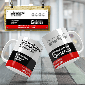 Arte Caneca Lulacetamal Remédio Arquivo Editável