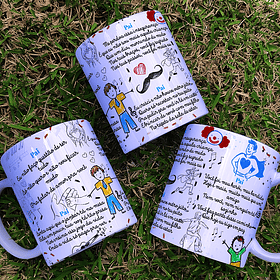 Arte Caneca Pai Musica Fábio Junior Arquivo em Png