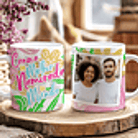 5 Artes para Caneca Dia dos Namorados Melhor Namorada Flórida Arquivo Editável