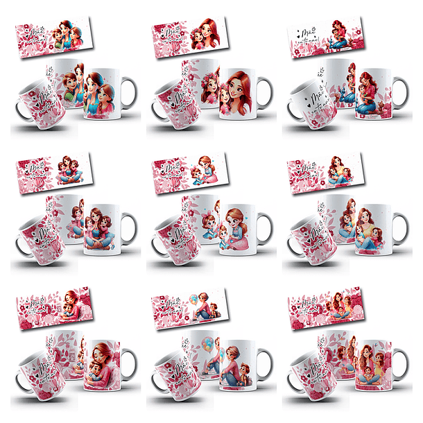 34 Artes para Caneca Dia das Mães Frases Mãe Eu Te Amo Arquivo em Jpg