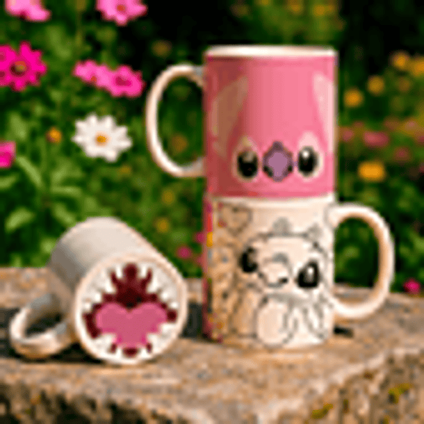 8 Artes para Caneca Bocão Infantil Personagens Arquivo em Jpg