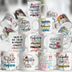 40 Artes para Caneca Dia Dos Professores Arquivo Editável