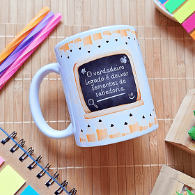 Arte Caneca O verdadeiro legado é deixar sementes de sabedoria Arquivo em Png