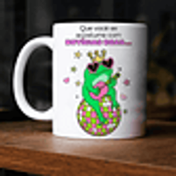 Arte Caneca Que você se acostume com noticias boas, porque muitas coisas vão dar certo para você Arquivo em Png