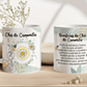 6 Artes para Caneca Chá de Ervas Arquivo em Jpg