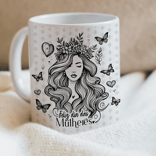 10 Artes para Caneca e Camisa Dia das Mulheres Arquivo Editável 3