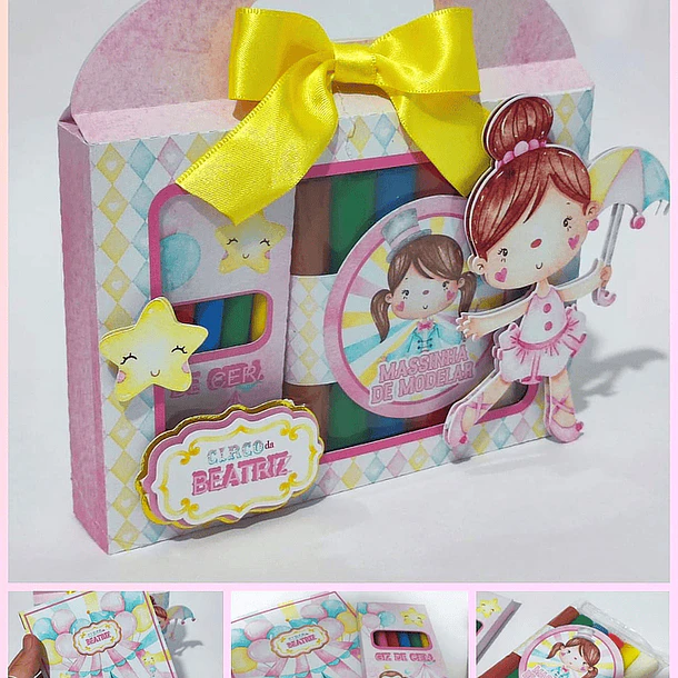 ARQUIVO DE CORTE KIT DIVERSÃO / KIT DE ATIVIDADES CIRCO ROSA (STUDIO E PDF)