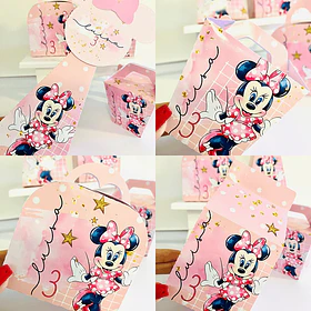 Kit Festa Minnie Rosa Arquivo Digital Studio pdf Imprimir