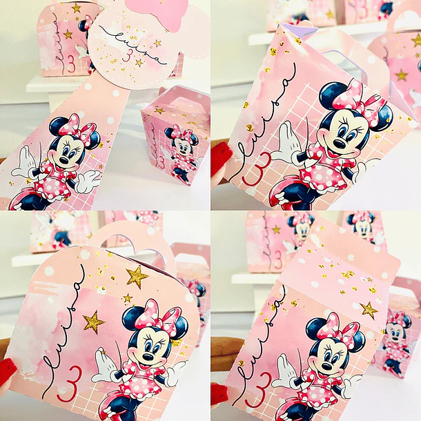 Kit Festa Minnie Rosa Arquivo Digital Studio pdf Imprimir